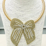 Bow Collar Necklace Necklaces TWO FORTY TWO
