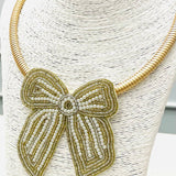 Bow Collar Necklace Necklaces TWO FORTY TWO