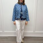 Bow Jean Jacket - Light Denim Tops Entro