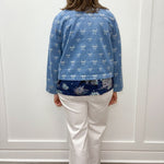 Bow Jean Jacket - Light Denim Tops Entro