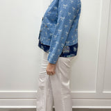 Bow Jean Jacket - Light Denim Tops Entro