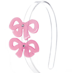 Bows Fancy Double Satin Pink Headband Kids Hair Accessories Lilies & Roses