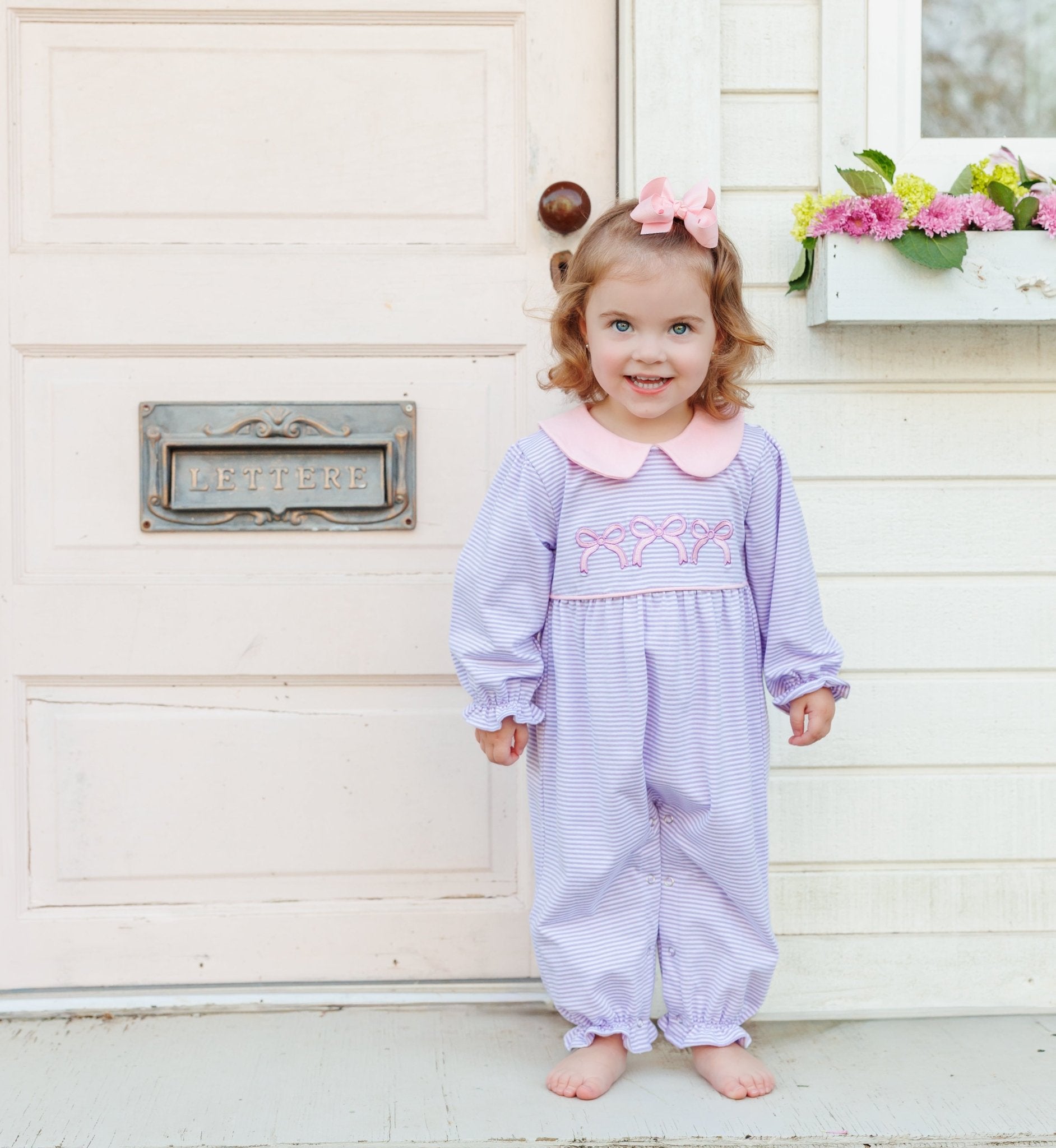 Bows Romper Girls Bubbles + Rompers Trotter Street Kids