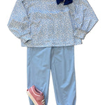 Box Athleisure Shirt - Mini Blue Floral Girls Tops + Tees Honesty