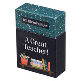 Box of Blessings For A Great Teacher New Paper Goods Christian Art Gifts