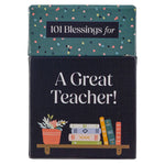 Box of Blessings For A Great Teacher New Paper Goods Christian Art Gifts