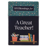 Box of Blessings For A Great Teacher New Paper Goods Christian Art Gifts
