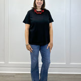 Boyfriend Round Neck Tee - Black - Sugar Babies Children's Boutique/Meg's Shoppe
