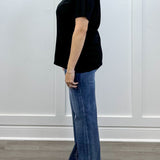 Boyfriend Round Neck Tee - Black - Sugar Babies Children's Boutique/Meg's Shoppe