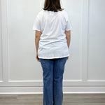 Boyfriend Round Neck Tee - White - Sugar Babies Children's Boutique/Meg's Shoppe
