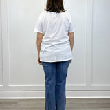 Boyfriend Round Neck Tee - White - Sugar Babies Children's Boutique/Meg's Shoppe
