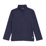 Boys 1/4 Zip Astor Pullover - Navy Boys Sweaters + Sweatshirts Pedal Kidswear