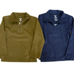 Boys 1/4 Zip Astor Pullover - Navy Boys Sweaters + Sweatshirts Pedal Kidswear
