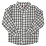 Boys Black Plaid Button Down Shirt - Sugar Babies Children's Boutique/Meg's Shoppe
