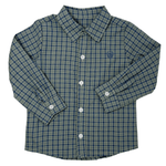 Boys Button Down - Green Plaid Boys Shirts + Polos Millie Jay