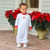 Boys Candy Cane Embroidered Romper Boys Bubbles + Rompers Trotter Street Kids