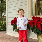 Boys Candy Cane Embroidery Pant Set Boys Sets Trotter Street Kids