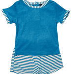 Boys Carter Terry Short Set - Blue Boys Sets Banana Split