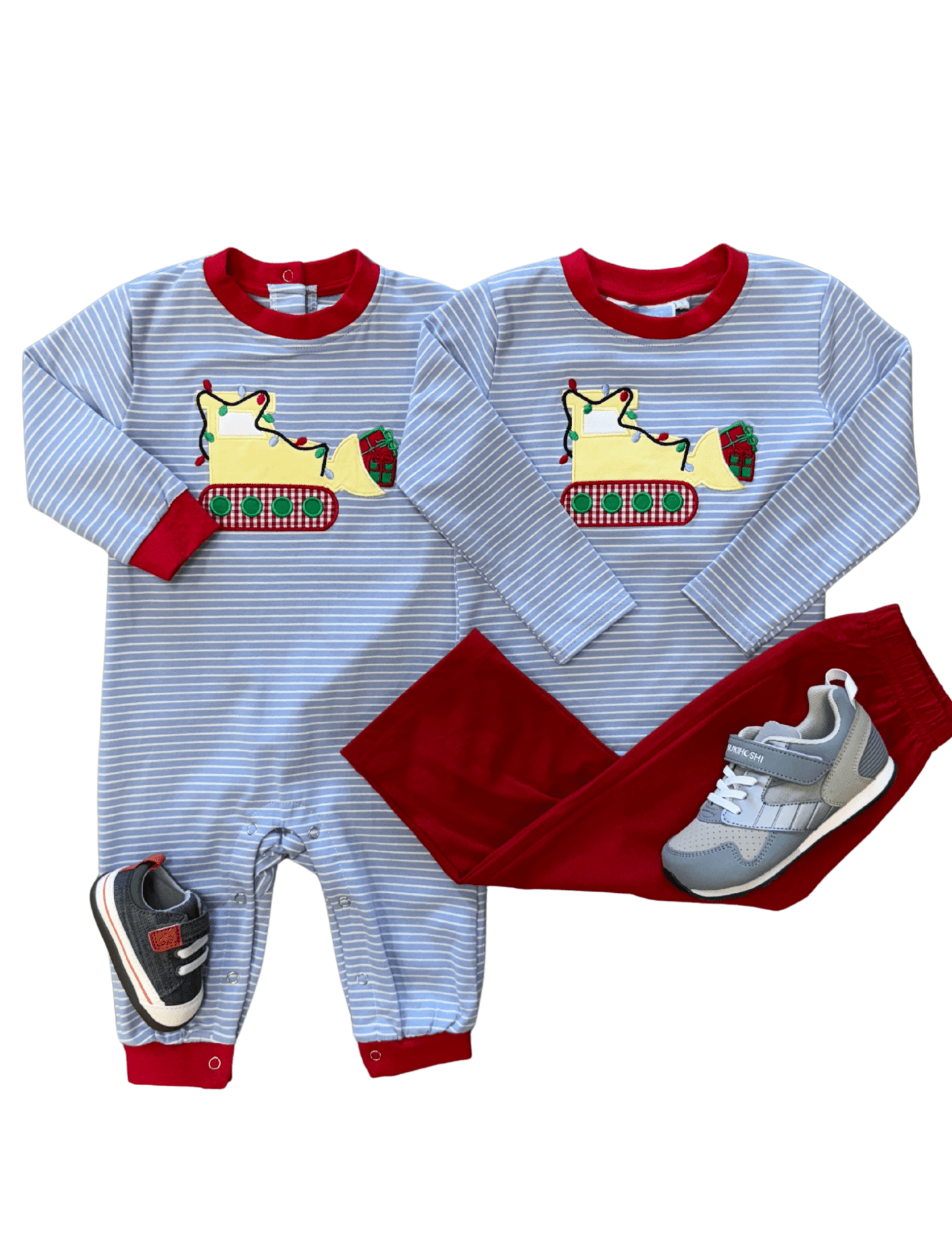 Boys Constructing Christmas Shirt Boys Shirts + Polos Trotter Street Kids