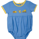 Boys Construction Bubble Boys Bubbles + Rompers Three Sisters