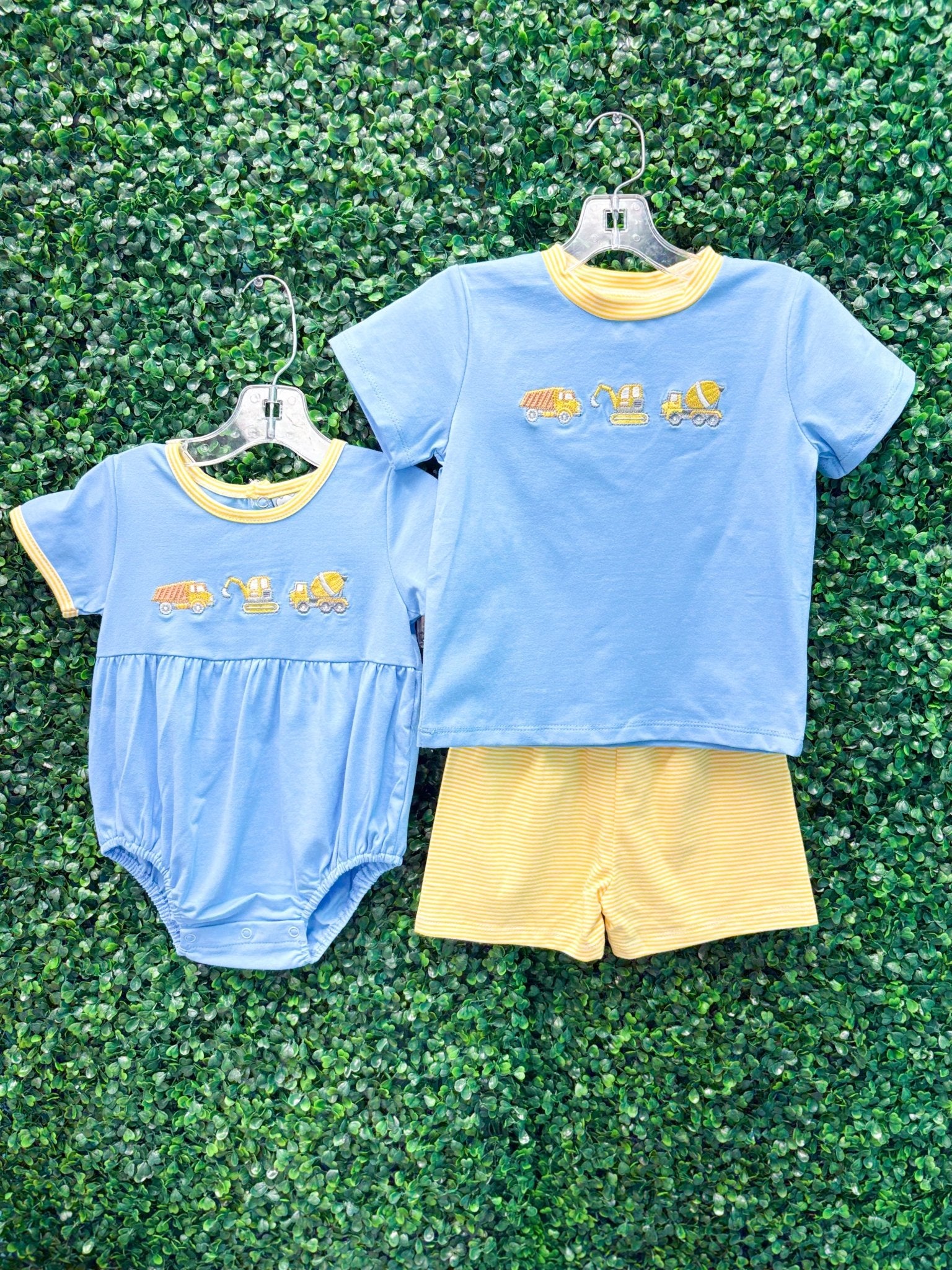 Boys Construction Short Set Boys Sets Three Sisters