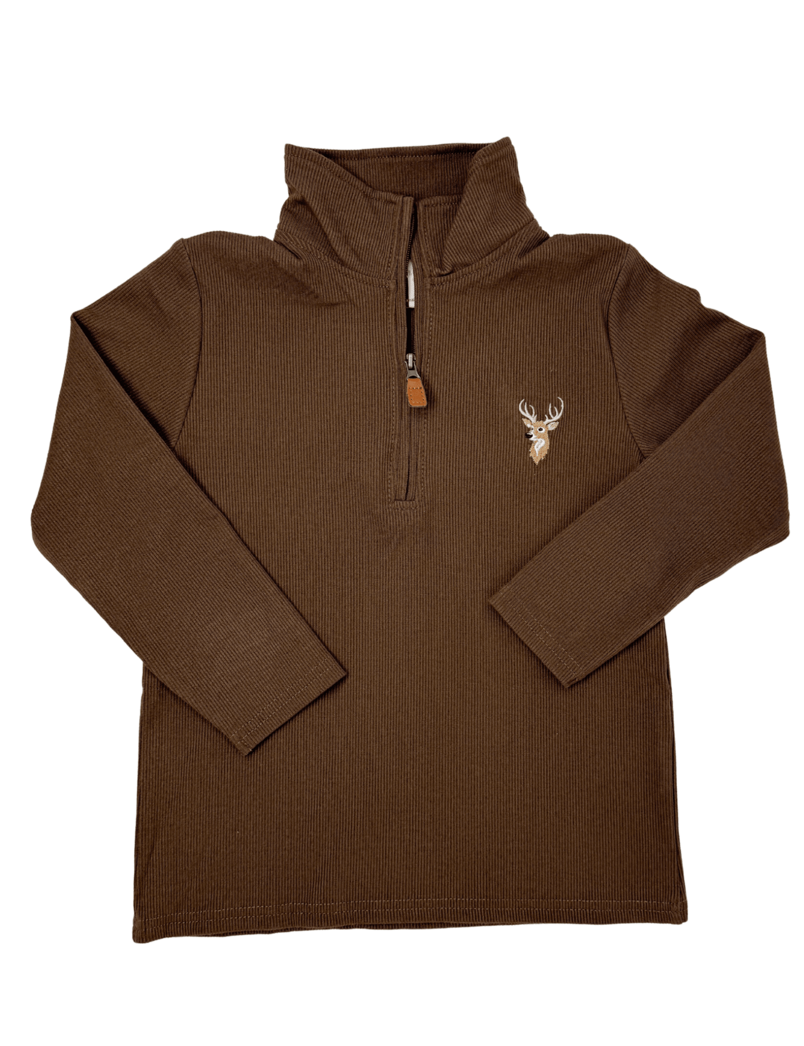 Boys Deer 1/4 Zip Pullover - Sugar Babies Children's Boutique/Meg's Shoppe
