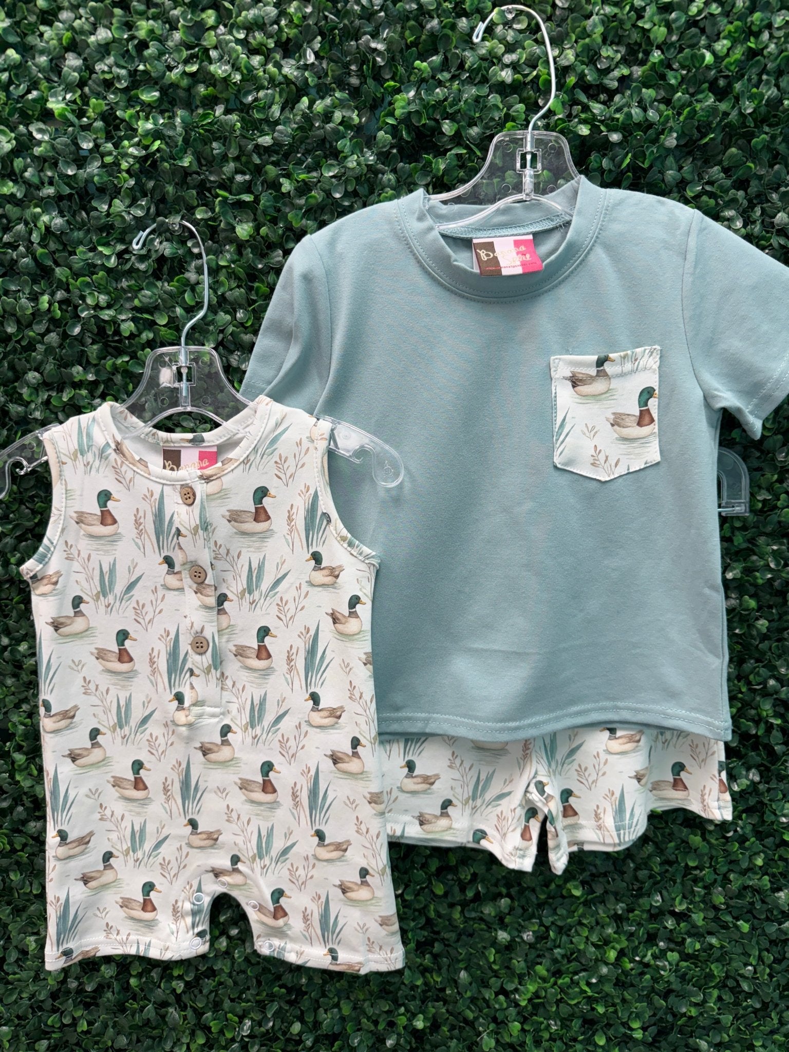 Boys Feathered Friends Romper Boys Bubbles + Rompers Banana Split
