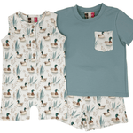Boys Feathered Friends Romper Boys Bubbles + Rompers Banana Split