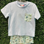 Boys Fishing Lures Shorts Set Boys Bubbles + Rompers Banana Split