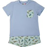 Boys Fishing Lures Shorts Set Boys Bubbles + Rompers Banana Split