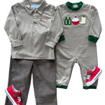 Boys Fishing Trio Romper Girls Bubbles + Rompers Trotter Street Kids