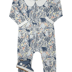 Boys Footless Playsuit - Woodland Creatures Boys Bubbles + Rompers Heyward House