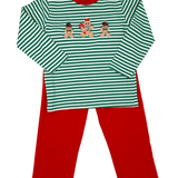 Boys Gingerbread Men Pant Set Boys Sets Millie Jay