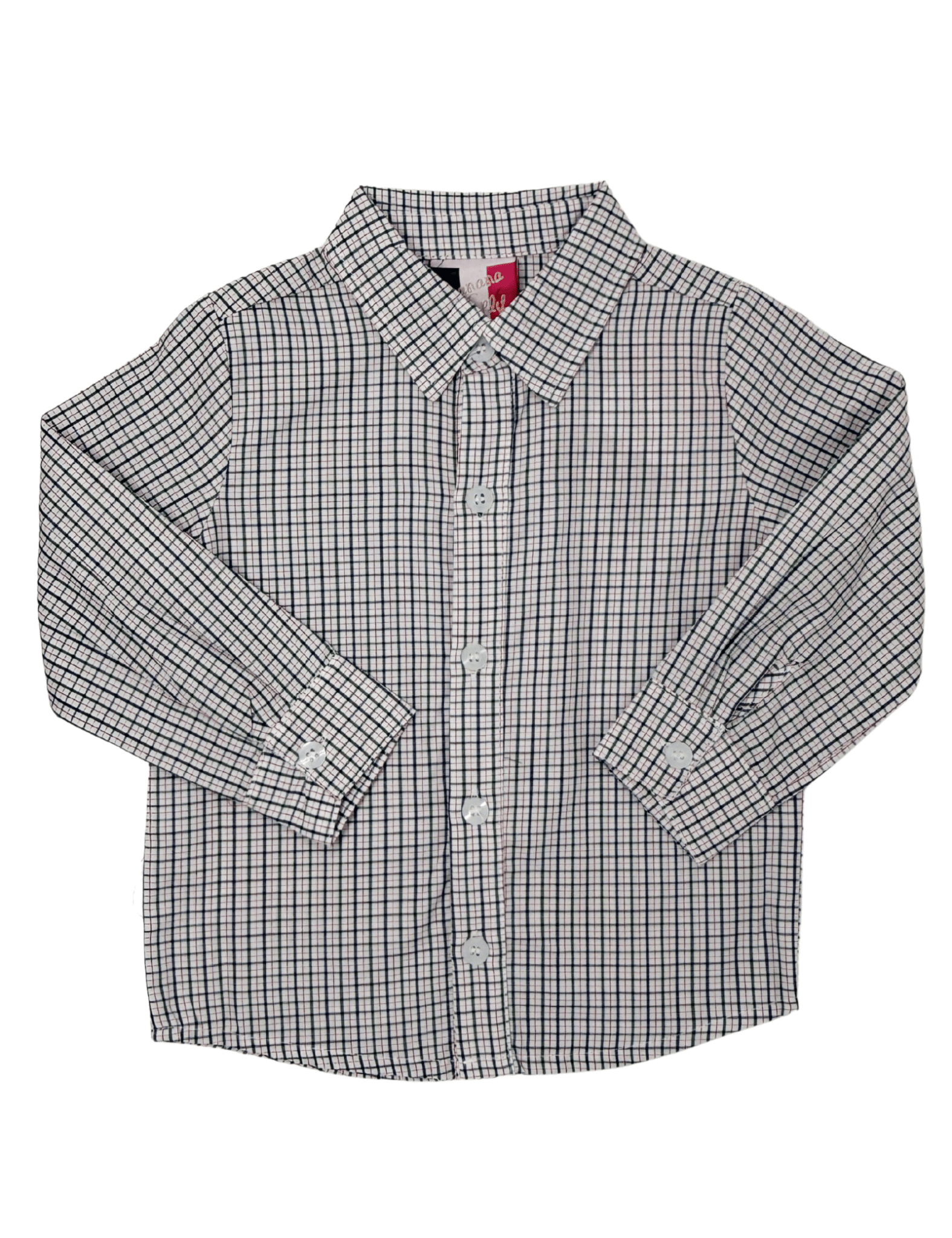 Boys Green & Red Plaid Button Down - Sugar Babies Children's Boutique/Meg's Shoppe