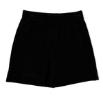 Boy's Jersey Shorts w/ Slit - Black Boys Shorts Luigi