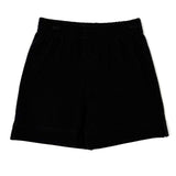 Boy's Jersey Shorts w/ Slit - Black Boys Shorts Luigi