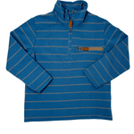 Boys Kingston 1/4 Zip Pullover - Blue Boys Outerwear Millie Jay