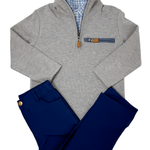Boys Kingston 1/4 Zip Pullover - Grey Boys Outerwear Millie Jay