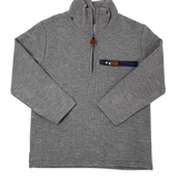 Boys Kingston 1/4 Zip Pullover - Grey Boys Outerwear Millie Jay
