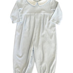 Boy's Knit Romper - Blue Boys Bubbles + Rompers Petit Bebe