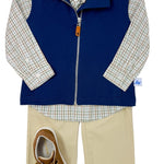 Boy's Knit Vest - Navy Boys Outerwear Southbound