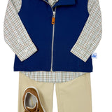 Boy's Knit Vest - Navy Boys Outerwear Southbound