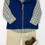 Boy's Knit Vest - Navy Boys Outerwear Southbound