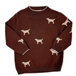 Boys Lab Sweater - Chocolate Brown Boys Sweaters + Sweatshirts Luigi