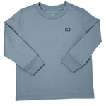 Boys L/S Cotton T-Shirt - Ashley Blue Boys Shirts + Polos Prodoh