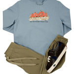 Boys L/S Cotton T-Shirt - Ashley Blue Boys Shirts + Polos Prodoh