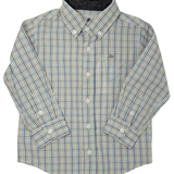 Boys L/S Dress Shirt - Navy/Tan/Lt. Blue Plaid Boys Shirts + Polos Southbound