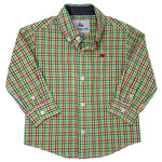 Boy's LS Dress Shirt - Red/Jolly Green Boys Shirts + Polos Southbound
