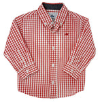 Boy's LS Dress Shirt - Red/White Boys Shirts + Polos Southbound
