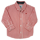 Boy's LS Dress Shirt - Red/White Boys Shirts + Polos Southbound